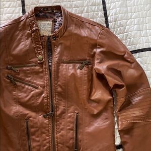 Billabong jacket, vegan leather